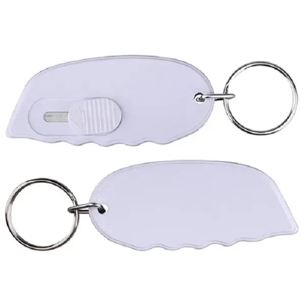 Compact and safe, this mini retractable box cutter features a spring-loaded... from ASI 74585 Nu Promo International / Nu Promo Line