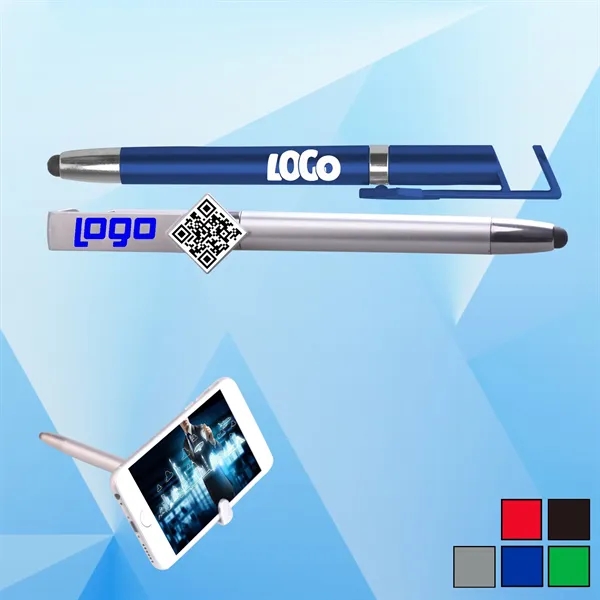 Stylus Ballpoint Pen with Phone Holder... from ASI 74585 Nu Promo International / Nu Promo Line