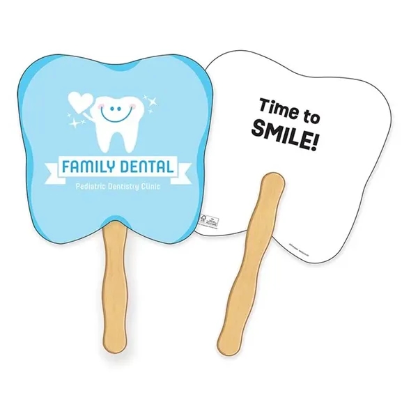 Full color custom design & shape hand fan have full color... from ASI 45815 Coloring Book Solutions