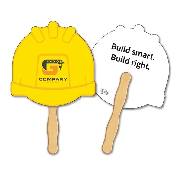 Full color custom design & shape hand fan have full color... from ASI 45815 Coloring Book Solutions