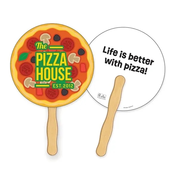 Full color custom design & shape hand fan have full color... from ASI 45815 Coloring Book Solutions