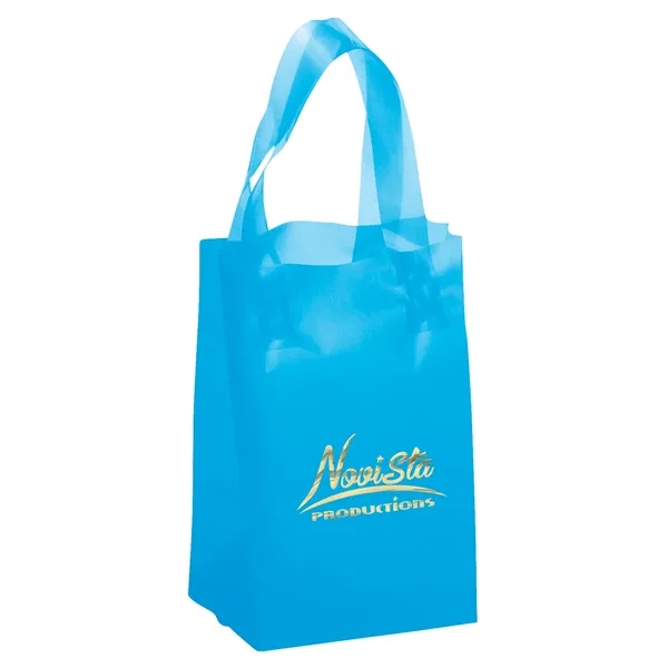 Colorful hi-density frosted plastic bag with fused loop handles.... from ASI 37940 Bag Makers Inc