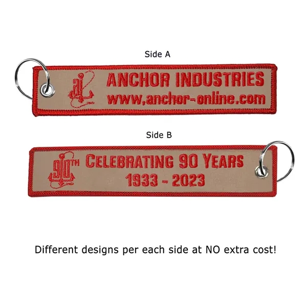Key tag that's embroidered on both sides and measures 1 1/4"... from ASI 90160 Suntex Industries