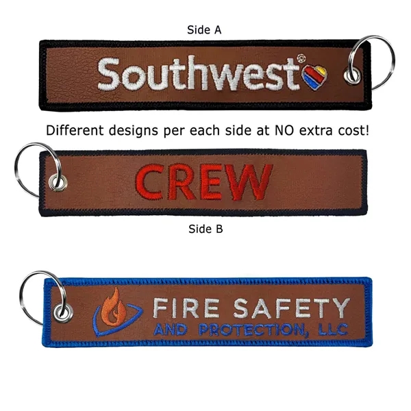Key tag that's embroidered on both sides and measures 1 1/4"... from ASI 90160 Suntex Industries