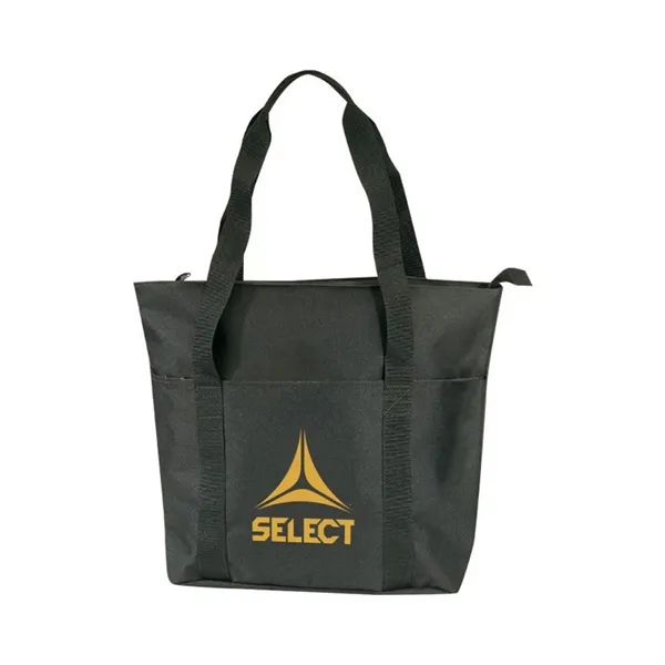 Polyester zipper tote bag with interior slip pocket and 24" handles.... from ASI 31517 Admart Products / Admart Line
