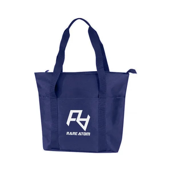 Polyester zipper tote bag with interior slip pocket and 24" handles.... from ASI 31517 Admart Products / Admart Line