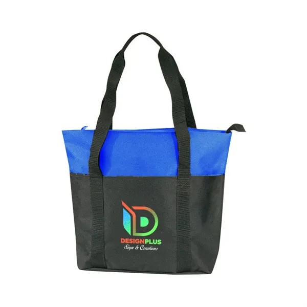 Polyester zipper tote bag with interior slip pocket and 24" handles.... from ASI 31517 Admart Products / Admart Line