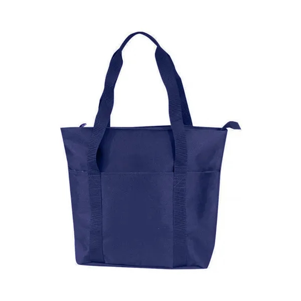 Polyester zipper tote bag with interior slip pocket and 24" handles.... from ASI 31517 Admart Products / Admart Line