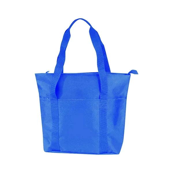 Polyester zipper tote bag with interior slip pocket and 24" handles.... from ASI 31517 Admart Products / Admart Line