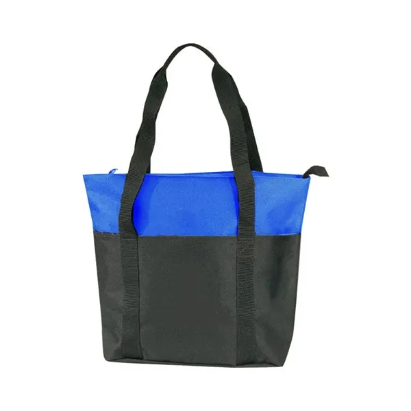 Polyester zipper tote bag with interior slip pocket and 24" handles.... from ASI 31517 Admart Products / Admart Line