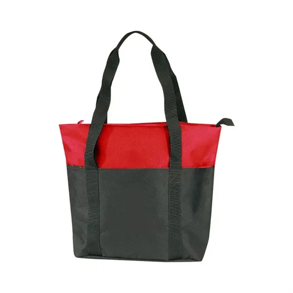 Polyester zipper tote bag with interior slip pocket and 24" handles.... from ASI 31517 Admart Products / Admart Line