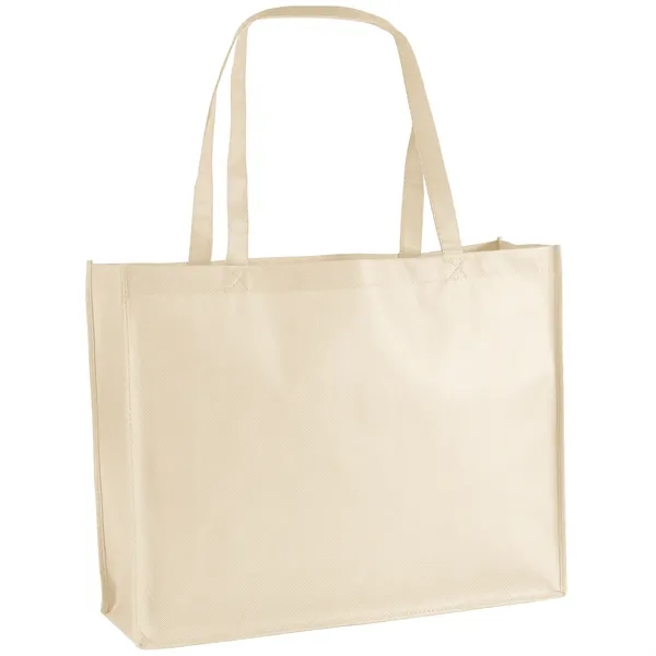 Non-Woven Polypropylene Tote with strong stitched seams and side/bottom gussets.... from ASI 37940 Bag Makers Inc