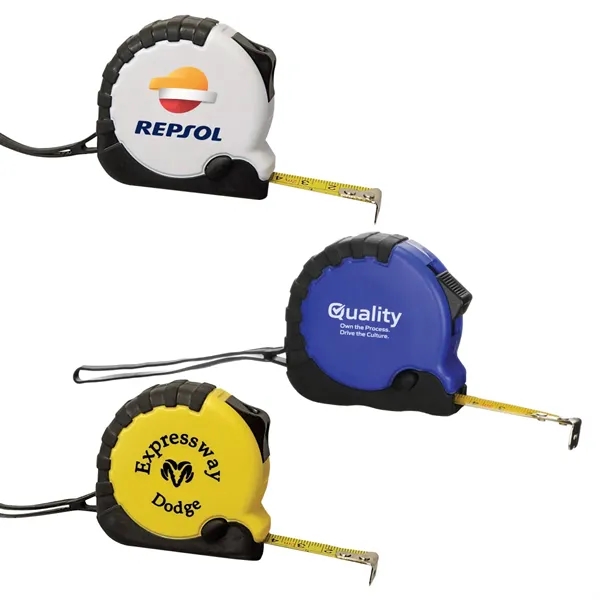 Heavy-duty tape measure with 120" metal tape, rubber trim, black accents,... from ASI 57655 STOPNGO Line