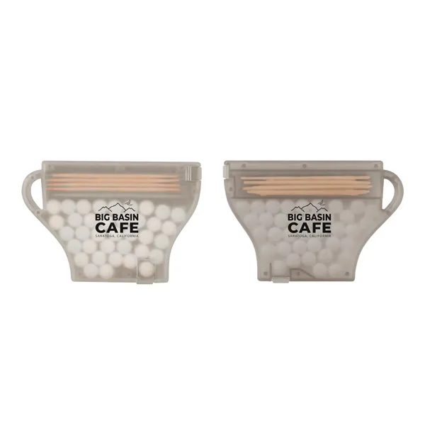 1/4" x 3 3/8" x 2 1/4" coffee cup-shaped box with... from ASI 63549 Jornik Manufacturing Corp / Jornik