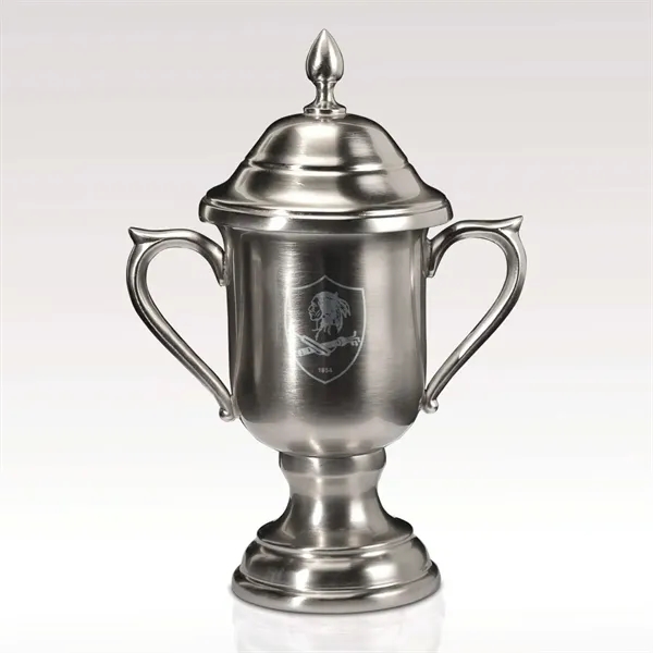 Pewter-finished Trophy Cup with Lid... from ASI 93986 Visions/Awardcraft / Visions Awards