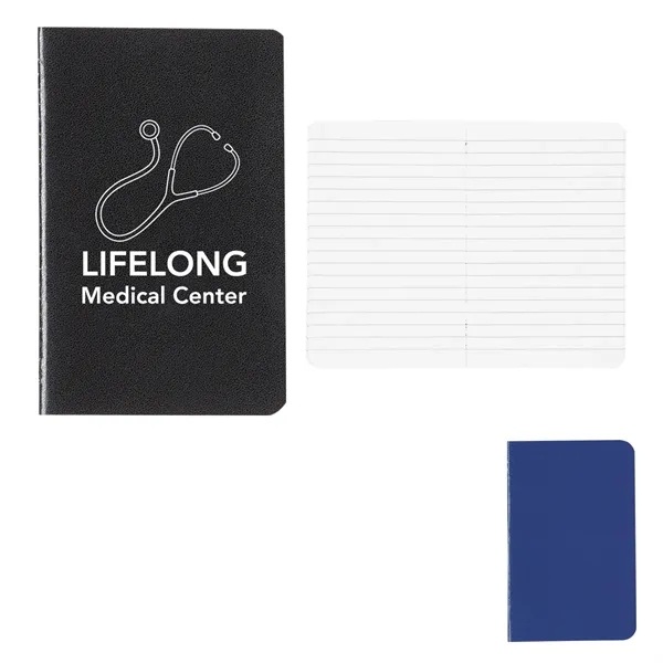 3" X 5" Cannon Notebook. Leatherette Paper Cover. 30 Page Lined... from ASI 61125 Hit Promotional Products / Hit®