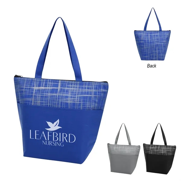 Crosshatch non-woven cooler bag with a water-resistant coating and foam insulation.... from ASI 61125 Hit Promotional Products / Hit®