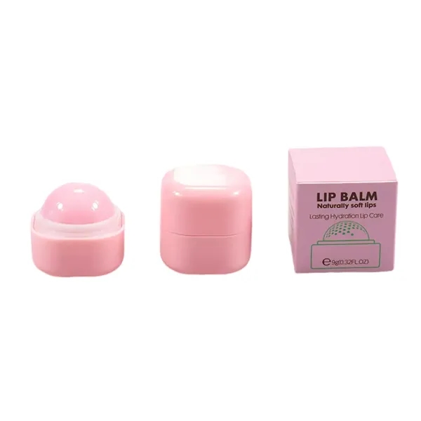 Fruity moisturizing lip balm ball plus 1 color silkscreen on 1... from ASI 37218 Athena Promo (tm)