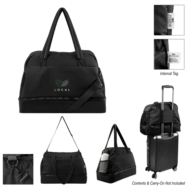rPET duffel bag with drop bottom.... from ASI 61125 Hit Promotional Products / Hit®
