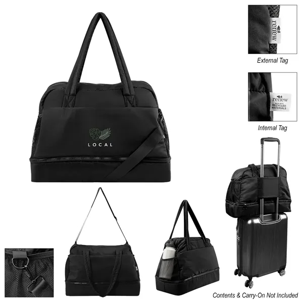 rPET duffel bag with drop bottom.... from ASI 61125 Hit Promotional Products / Hit®