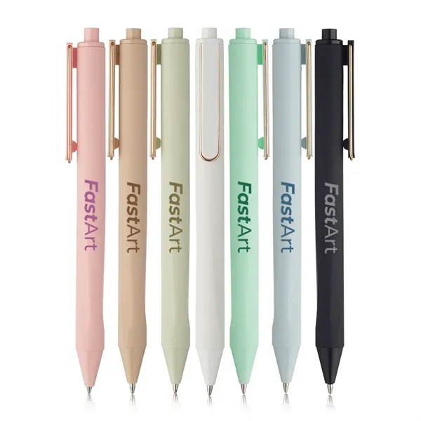 Rubber coated ballpoint pen with matte finish.... from ASI 39552 BEL Promo