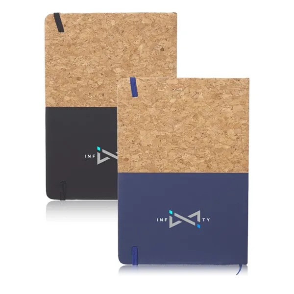 Hard cover, cork bound notebook with 80 sheets of white lined... from ASI 39552 BEL Promo