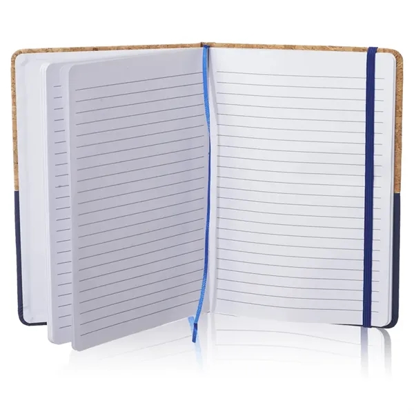 Hard cover, cork bound notebook with 80 sheets of white lined... from ASI 39552 BEL Promo