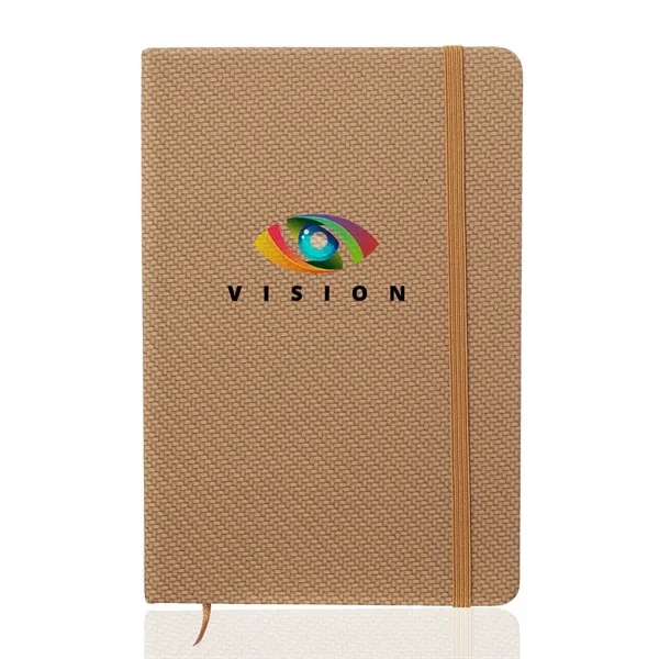 Knit texturized notebook with 80 sheets of white lined paper, elastic... from ASI 39552 BEL Promo