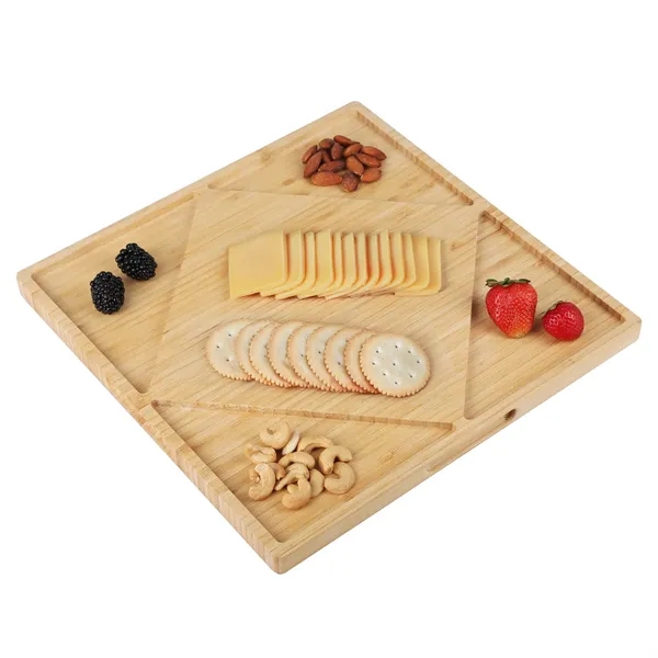 Bamboo cheese board and charcuterie platter.... from ASI 52840 Evans Manufacturing