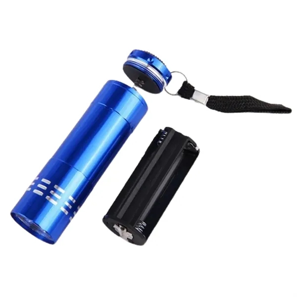Aluminum alloy flashlight with 9 LEDs with laser engraving on 1... from ASI 37218 Athena Promo (tm)