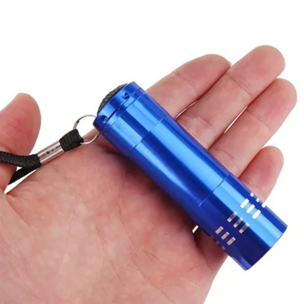 Aluminum alloy flashlight with 9 LEDs with laser engraving on 1... from ASI 37218 Athena Promo (tm)