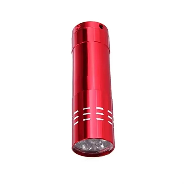 Aluminum alloy flashlight with 9 LEDs with laser engraving on 1... from ASI 37218 Athena Promo (tm)