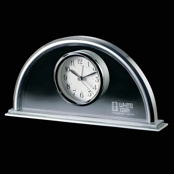 Clear glass / chrome accent clock.... from ASI 84592 St Regis Group