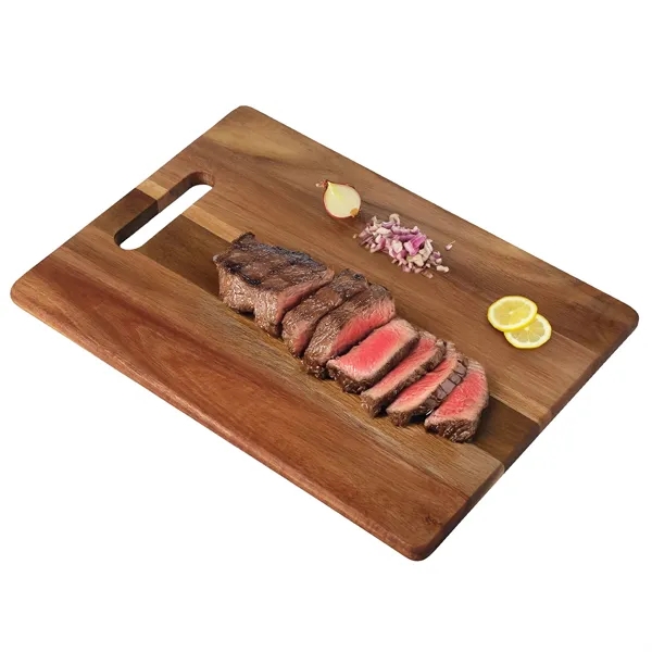 Acacia wood cutting board with handle.... from ASI 52840 Evans Manufacturing