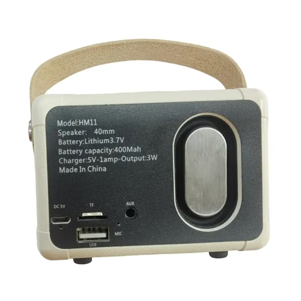 Classic retro stereo wireless bluetooth speaker plus 1 color silkscreen on... from ASI 37218 Athena Promo (tm)