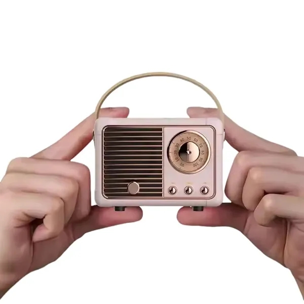 Classic retro stereo wireless bluetooth speaker plus 1 color silkscreen on... from ASI 37218 Athena Promo (tm)