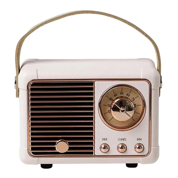 Classic retro stereo wireless bluetooth speaker plus 1 color silkscreen on... from ASI 37218 Athena Promo (tm)