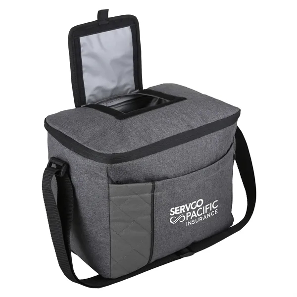 Cooler bag with zippered front pocket and PEVA insulation.... from ASI 52840 Evans Manufacturing