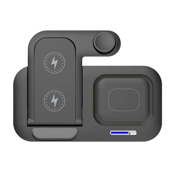 5-in-1 foldable LED light fast wireless charger plus 1C1P silkscreen or... from ASI 37218 Athena Promo (tm)