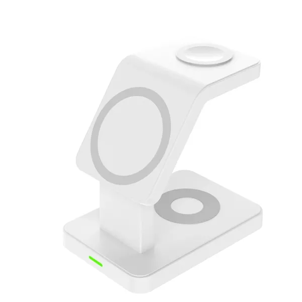 3-in-1 magnetic fast charging wireless charger plus 1C1P silkscreen or laser... from ASI 37218 Athena Promo (tm)