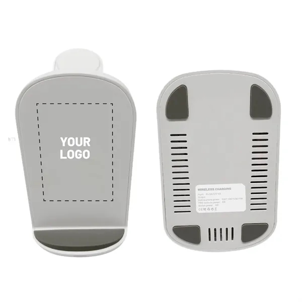 3 in 1 fast charging wireless charger plus 1C1P silkscreen or... from ASI 37218 Athena Promo (tm)