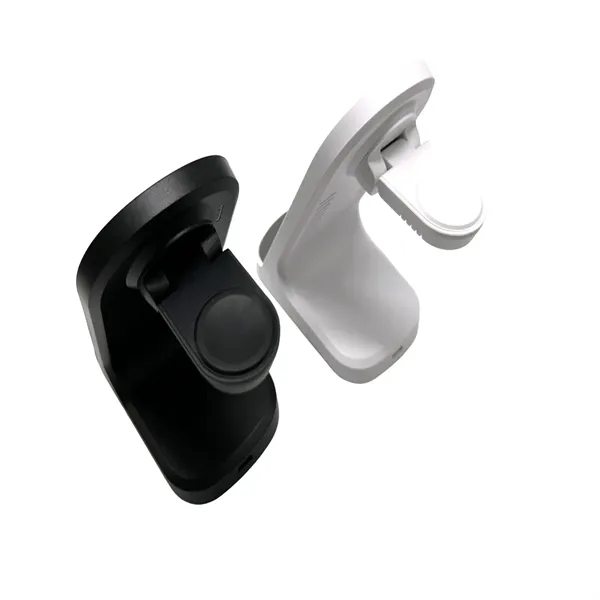 3 in 1 fast charging wireless charger plus 1C1P silkscreen or... from ASI 37218 Athena Promo (tm)