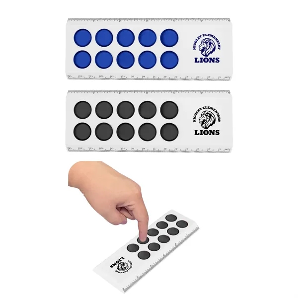 These bubble popper rulers are great for relieving stress/anxiety, as well... from ASI 52710 Lincoln Line