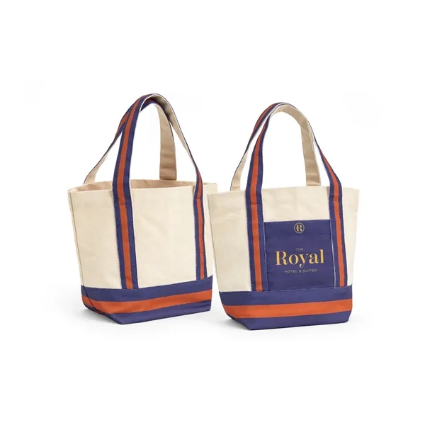 Cotton 16oz Canvas Tote bag with Printed RPET Handle, Pocket and... from ASI 45657 Pop! Promos