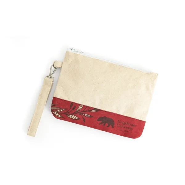 16oz Cotton Canvas Pouch with Choice of Black or White Zipper... from ASI 45657 Pop! Promos