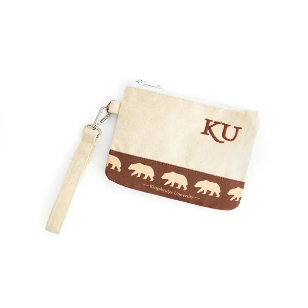 16oz Cotton Canvas Pouch with Choice of Black or White Zipper... from ASI 45657 Pop! Promos
