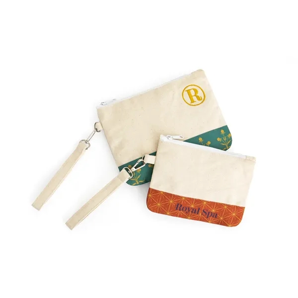 16oz Cotton Canvas Pouch with Choice of Black or White Zipper... from ASI 45657 Pop! Promos