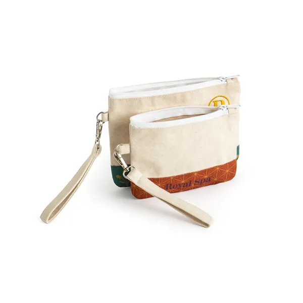 16oz Cotton Canvas Pouch with Choice of Black or White Zipper... from ASI 45657 Pop! Promos