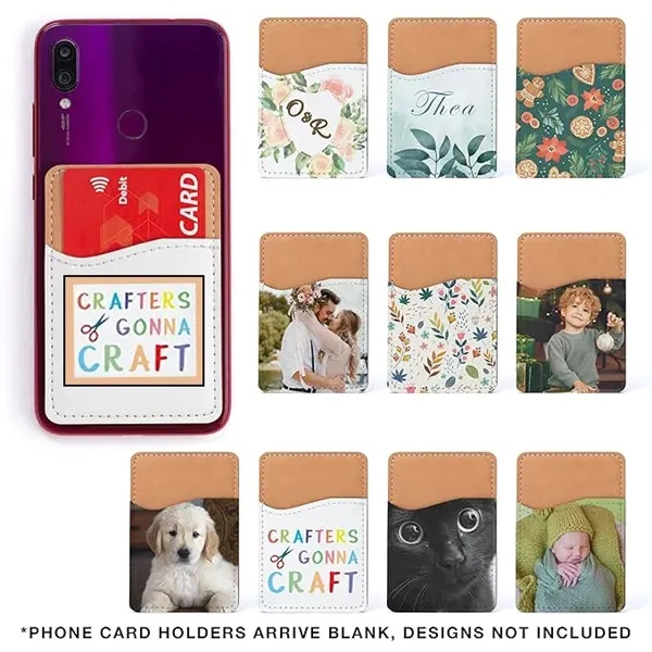 Faux Leather Full Color Cellphone Wallet. Measuring 3.8 x 2.6 x... from ASI 62635 Inno-Vative Solutions Grp LTD