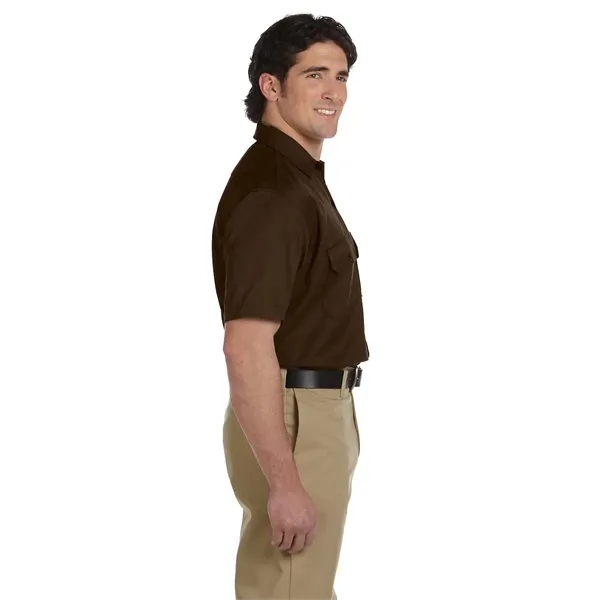 Dickies men's short sleeve work shirt with moisture-wicking technology and stain-release... from ASI 34063 alphabroder